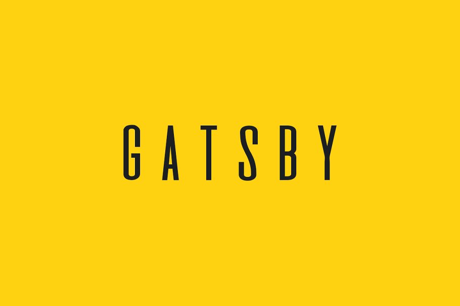 Beispiel einer Gatsby-Schriftart